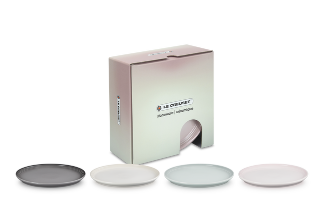 Stoneware Coupe Set of 4 Plates image number 1